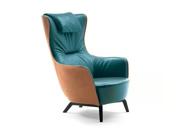 MAMY BLUE - Bergere armchair by Poltrona Frau - view 2